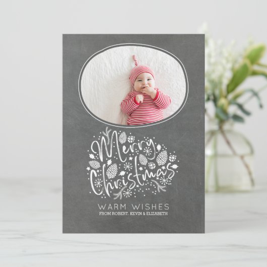 暖かい願いメリークリスマスフォト シーズンカード (スタンド正面)