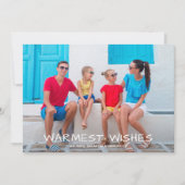 暖かい願い写真数々のクリスマス シーズンカード (正面)