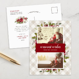 暖かい願い冬の緑2写真 シーズンポストカード