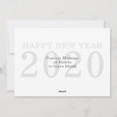 暖かい願い明るい繁栄する新年の写真 シーズンカード (裏面)