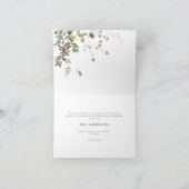 暖かい願い暖かい冬3フォトホリデーカード シーズンカード (内部)