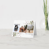 暖かい願い暖かい冬3フォトホリデーカード シーズンカード (正面)