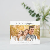 暖かい願い、メリークリスマス家族の写真 ポストカード (スタンド正面)