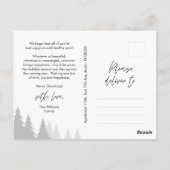 暖かい願い、メリークリスマス家族の写真 ポストカード (裏面)