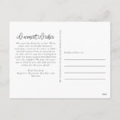 暖かい願いBurlap Eucalyptusフォトコラージュ シーズンポストカード (裏面)