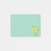 暖かい黄色の花束美的なポストイットノート ポストイット (正面)