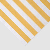 暖かい黄色、白い細ストライプいエレガント 薄葉紙 (詳細)