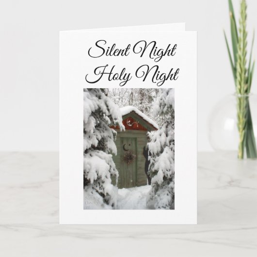 「暖かい」と「クリスマス」をおメリー祈りします シーズンカード (正面)