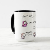 暖かいkittysのマグ マグカップ (正面左)