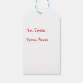 暖かくて居心地の良い/クリスマスモンスターパーソナライズされた/Christmas ギフトタグ (裏面)