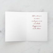 ***暖かくて疲れ果てた****クリスマス·ウィッシュ シーズンカード (内部)