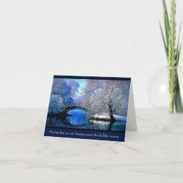 暖かくなっ保てることを望んで… ノートカード