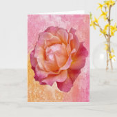 暖かくカリカリ カード (黄色い花)