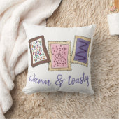 暖かくトースト風の朝食トースターペーストリージャンクフード クッション (ブランケット)