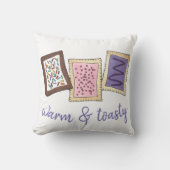 暖かくトースト風の朝食トースターペーストリージャンクフード クッション (正面)