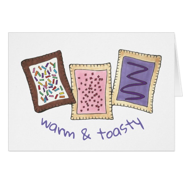 暖かくトースト風の朝食トースターペーストリー (正面横)