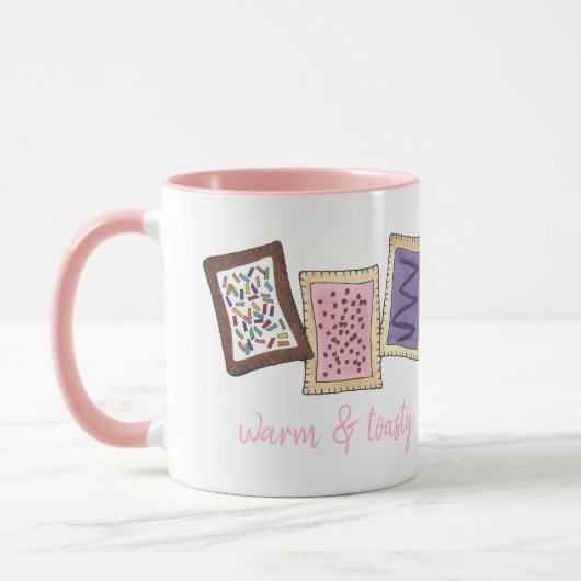 暖かくトースト風の朝食トースターペーストリー マグカップ (左)