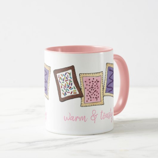 暖かくトースト風の朝食トースターペーストリー マグカップ (正面右)