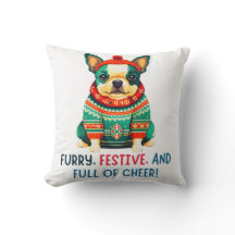 暖かくファジーなクリスマス犬