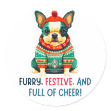 暖かくファジーなクリスマス犬