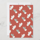 暖かくファジーなセーターホリデークリスマスパーティー 招待状 (裏面)