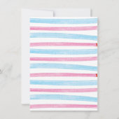 暖かくファジーな醜いセーター赤ちゃんシャワー招待状 招待状 (裏面)