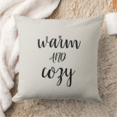 暖かく居心地の良いクリスマスブラックスクリプト クッション (ブランケット)