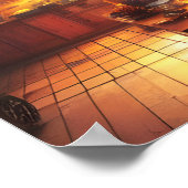 暖かく居心地の良いファームハウスキッチンデジタルアート ポスター (角)