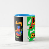 暖かく居心地の良いマグカップ ツートーンマグカップ (中央)