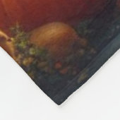 暖かく居心地の良い感謝祭の集まり フリースブランケット (角)