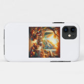 暖かく居心地の良い感謝祭の集まり Case-Mate iPhoneケース (裏面(横))