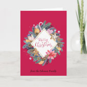 暖かく居心地の良い魔法のクリスマスカード シーズンカード (正面)