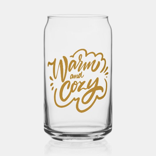 暖かく居心地の良い ガラス缶 (正面)