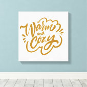 暖かく居心地の良い キャンバスプリント (インサイチュ (ウッドフロア))