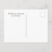 暖かく居心地の良い – クリスマスポストカード ポストカード (裏面)