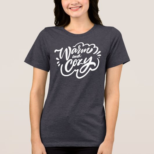 暖かく居心地の良い トライブレンドTシャツ (正面)