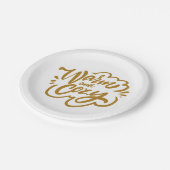 暖かく居心地の良い ペーパープレート (アングル)