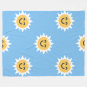 暖かく日当たりの良い60x80フリースブランケット フリースブランケット (正面(横))