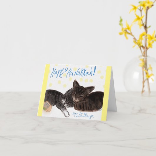 暖かく明るい カード (黄色い花)