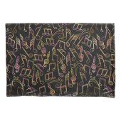 暖かく暗い音楽ノートの枕カバーセット 枕カバー (正面左)