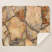 暖かく柔らかいミディアムシェルパブランケット シェルパブランケット (正面(横))