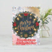 暖かく素晴らしいクリスマスを過ごす シーズンカード (スタンド正面)