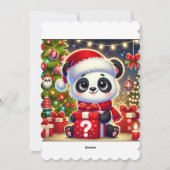 暖かく素晴らしいクリスマスを過ごす シーズンカード (裏面)