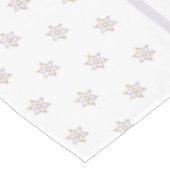 暖かく繊細な色ユダヤの休日の星 テーブルクロス (アングル)