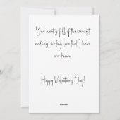 暖かく魅力的なハート シーズンカード (裏面)