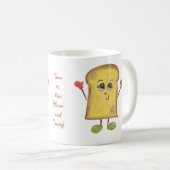 暖かく、Toastyマグ コーヒーマグカップ (正面右)