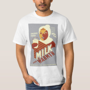 暖かさのためのミルク Tシャツ