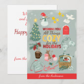 暖かなクリスマスをお過ごしください シーズンカード (正面/裏面)