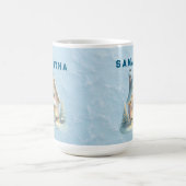 暖かなクリスマスギフト - 名前入りマグカップ コーヒーマグカップ (中央)