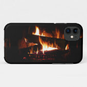 暖かな冬の暖炉の情景写真 Case-Mate iPhoneケース (裏面(横))